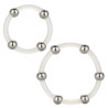 Calexotics Lot de 2 Cockrings Transparents avec Billes